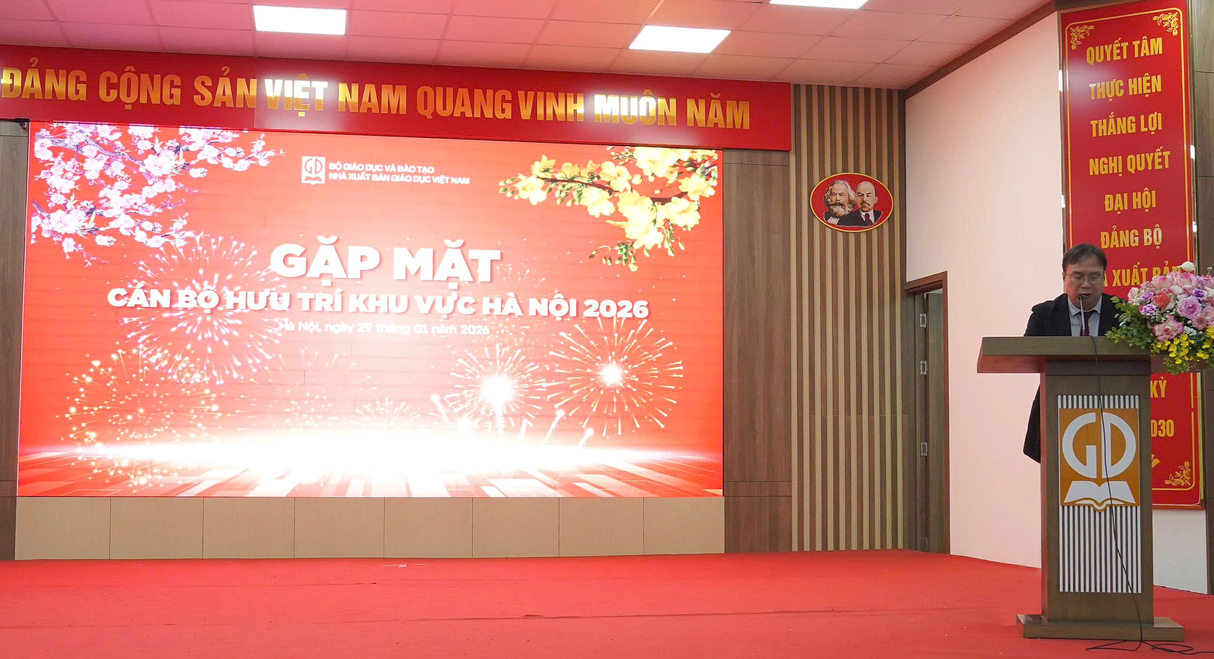 Bài phát biểu của Chủ tịch HĐTV, Tổng Giám đốc NXBGDVN tại buổi gặp mặt các cán bộ hưu trí khu vực Hà Nội nhân dịp Xuân Bính Ngọ 2026
